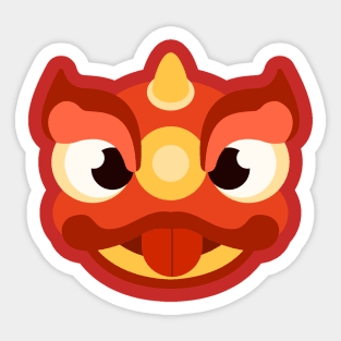 lion dance Chinese new year Sticker